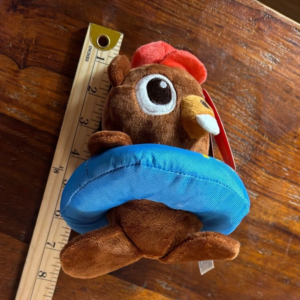 Bark Lil Bucky Beaver Plush Squeaker Crinkle Dog Toy Camp Ittaboy Medium 210276